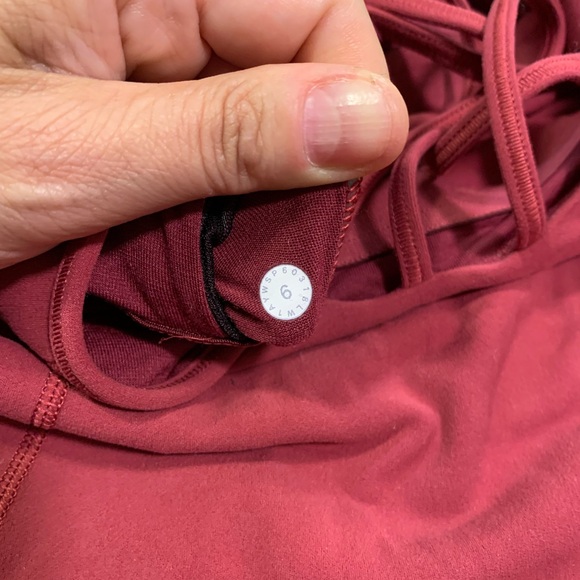 Lululemon free to be tank nulu 6 star ruby euc - Picture 8 of 9